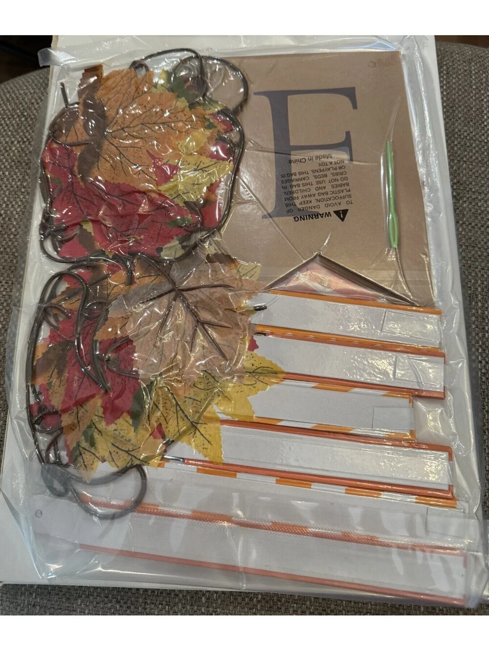 Friendsgiving Thanksgiving Decor Party Maple Leaf Banner Kit New